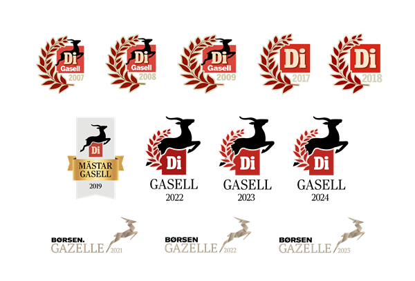 Gazelle all awards for homepage
