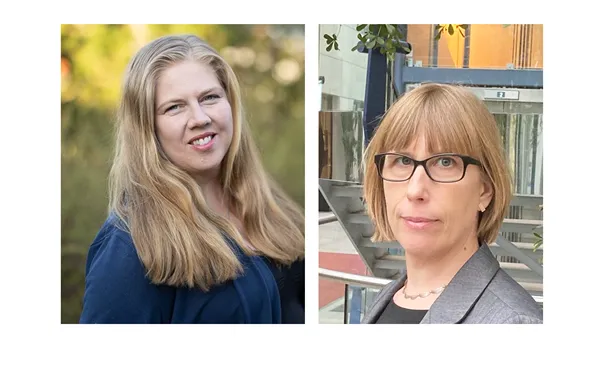 Headshots of Ann-Marie and Lena, PV speakers